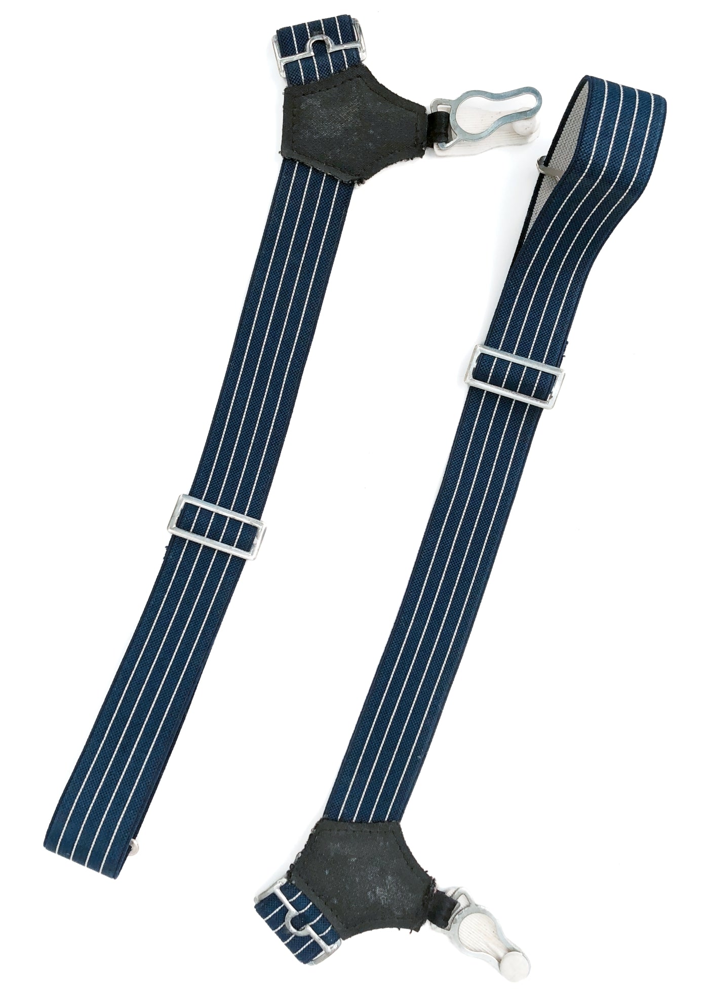 Vintage Men's Sock Suspenders Garters • Blue Elasticated