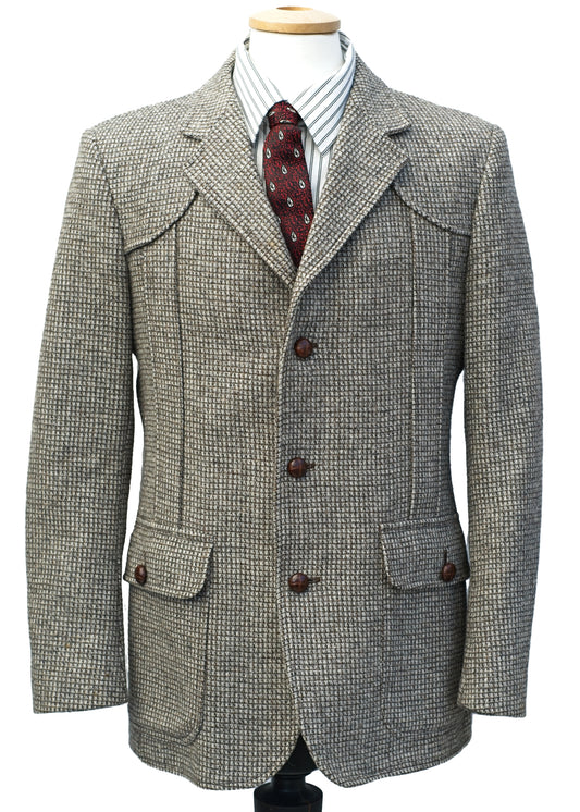 vintage 70s norfolk tweed jacket by st michael to fit 40 chest