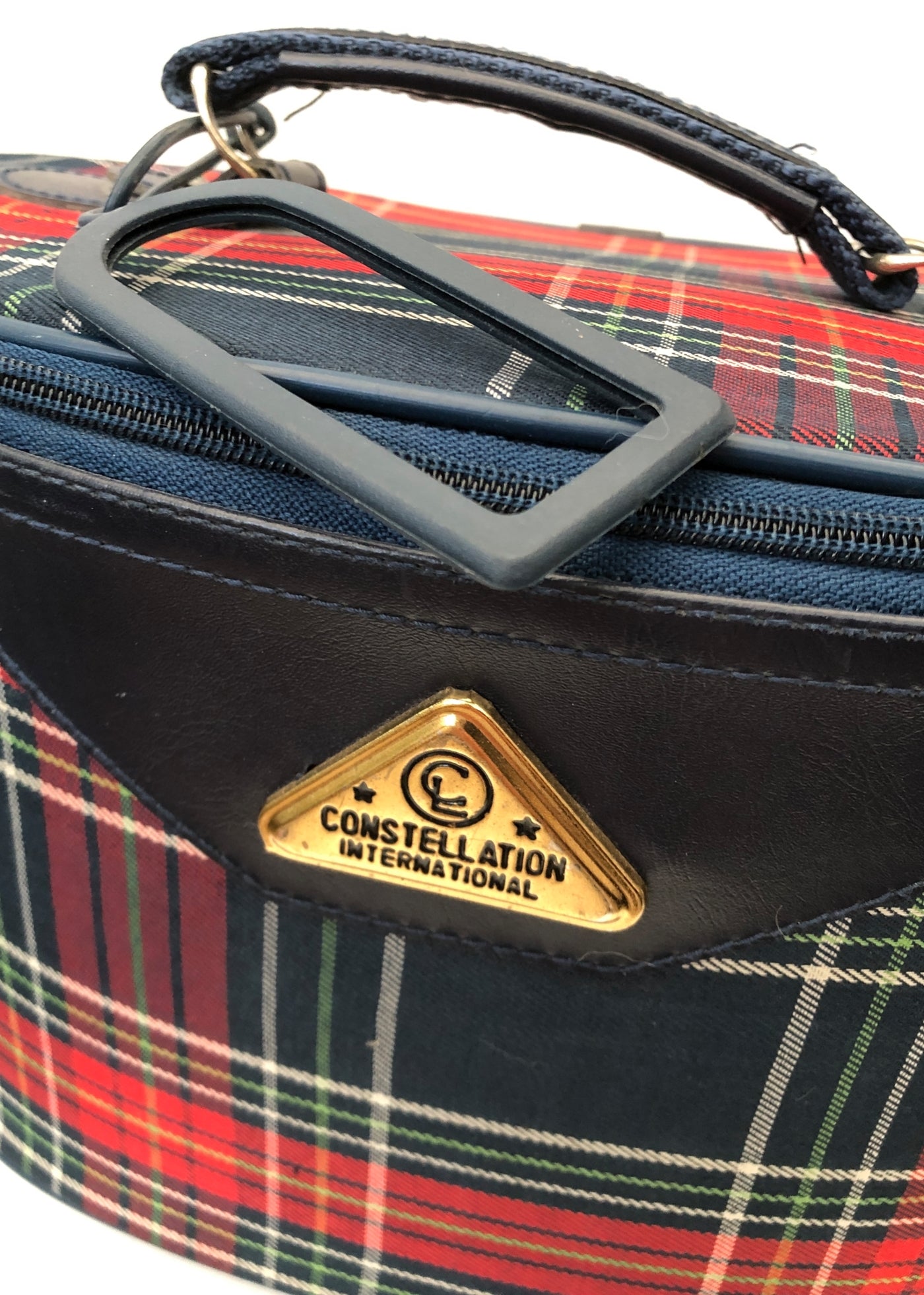 Vintage Constellation Tartan Vanity Case • Travel Flight Case
