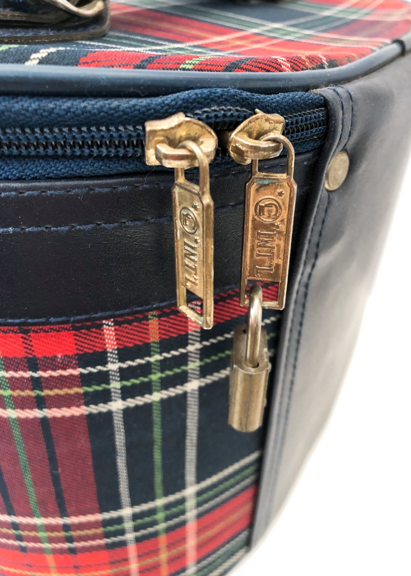 Vintage Constellation Tartan Vanity Case • Travel Flight Case