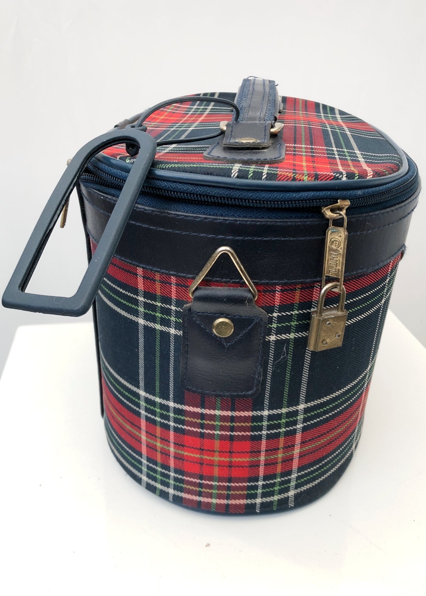 Vintage Constellation Tartan Vanity Case • Travel Flight Case