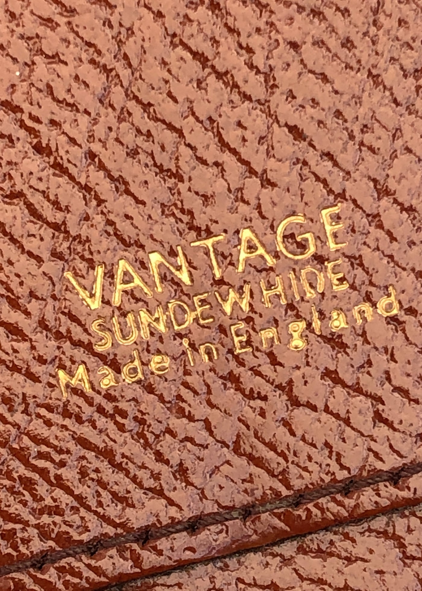 Vintage 50s Tan Brown Leather Travel Wallet