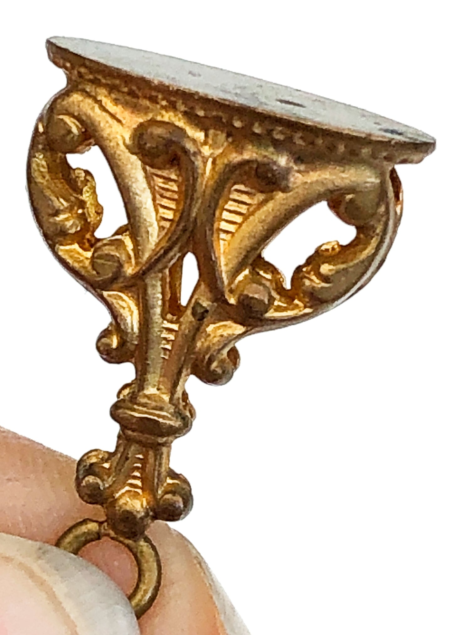 Antique Victorian Ribbon Watch Fob • Mourning Fob