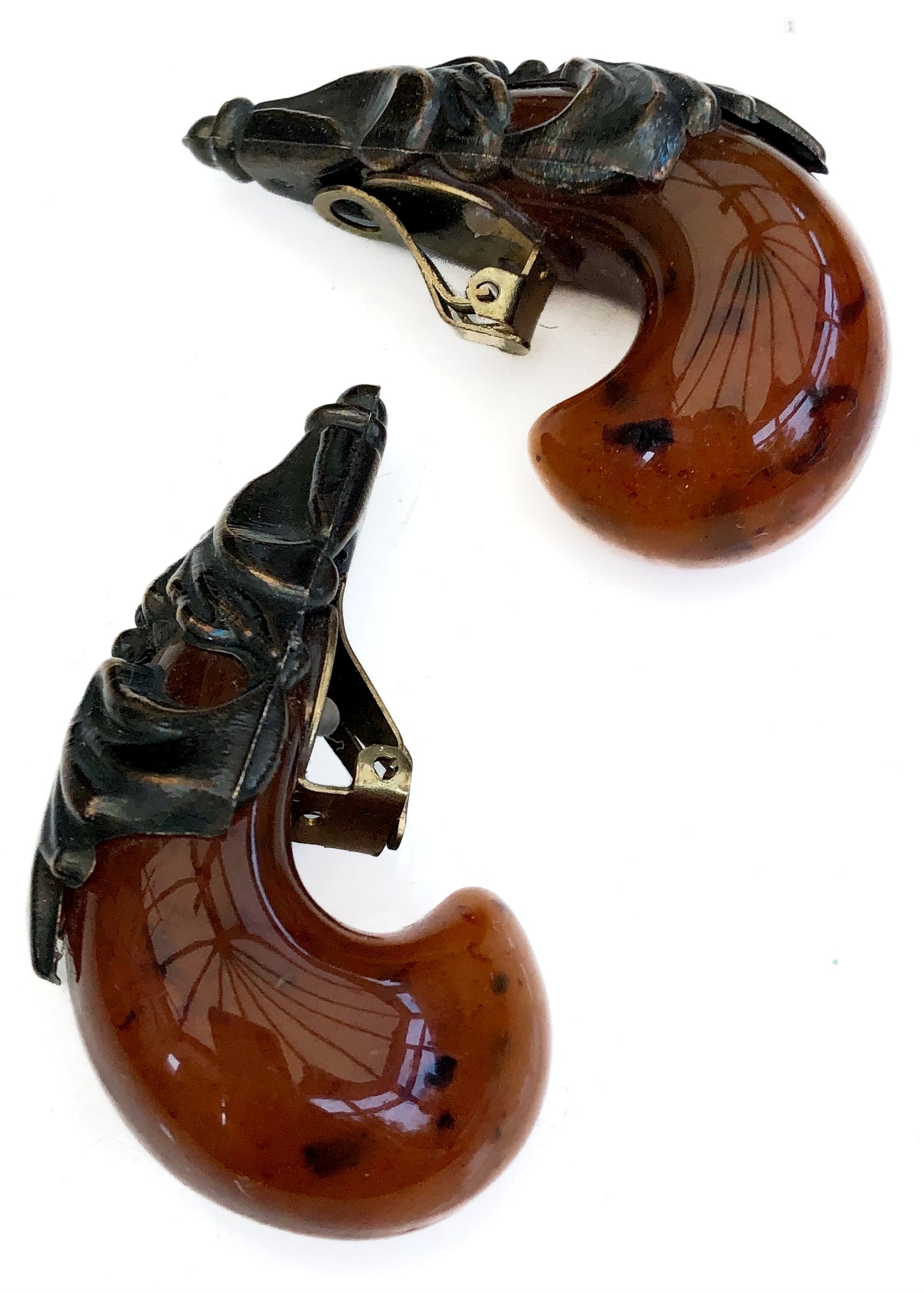 Vintage 80s Huge Isabel Canovas Baroque Statement Earrings