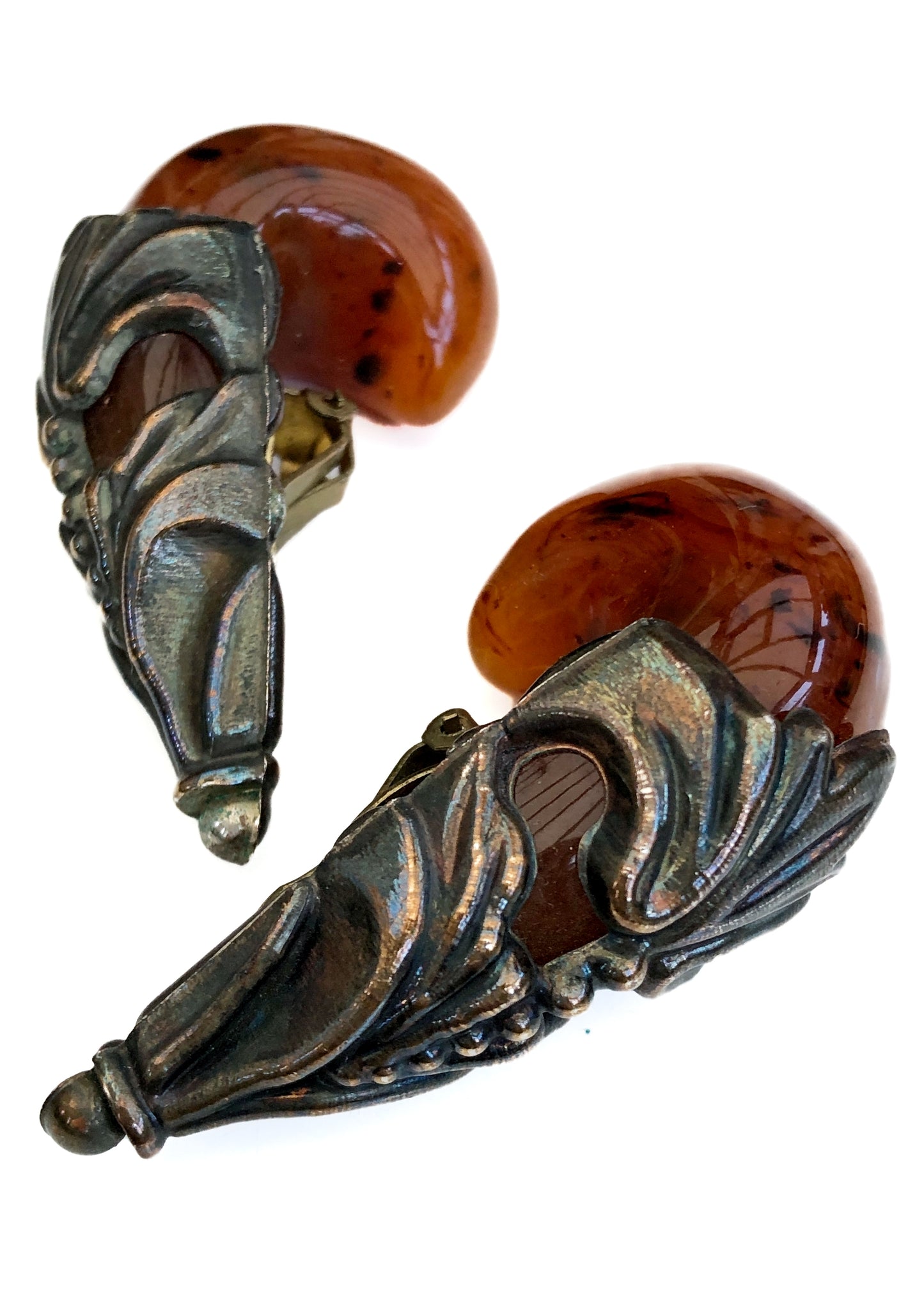 Vintage 80s Huge Isabel Canovas Baroque Statement Earrings