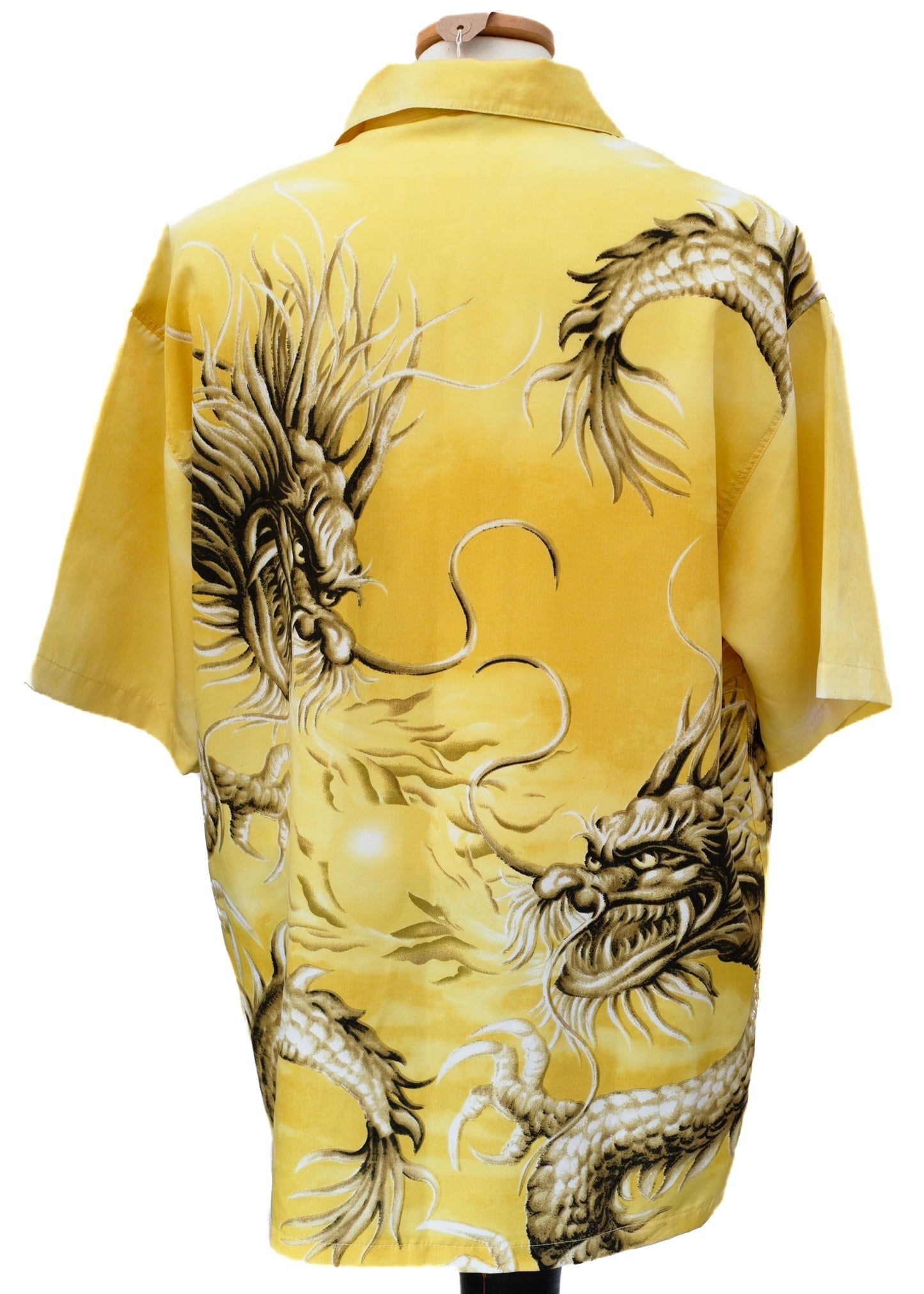 Yellow Dragon Short Sleeve Summer Shirt
