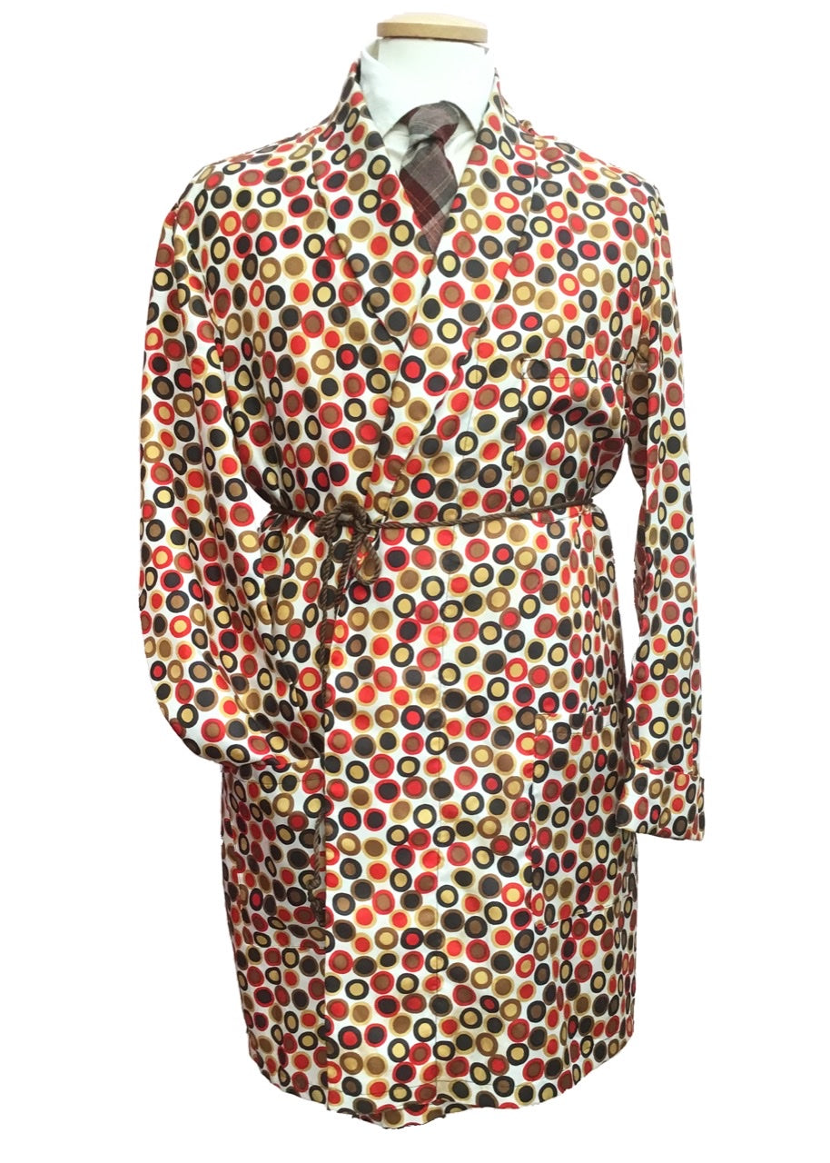 vintage 60s bernard cooper tricel dressing gown, robe for men.