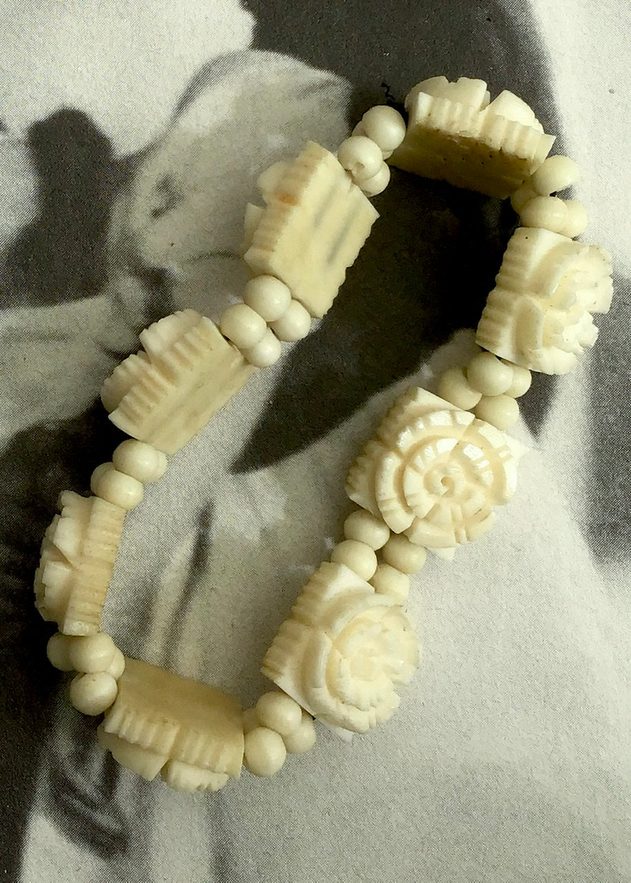 Vintage on sale bone bracelet