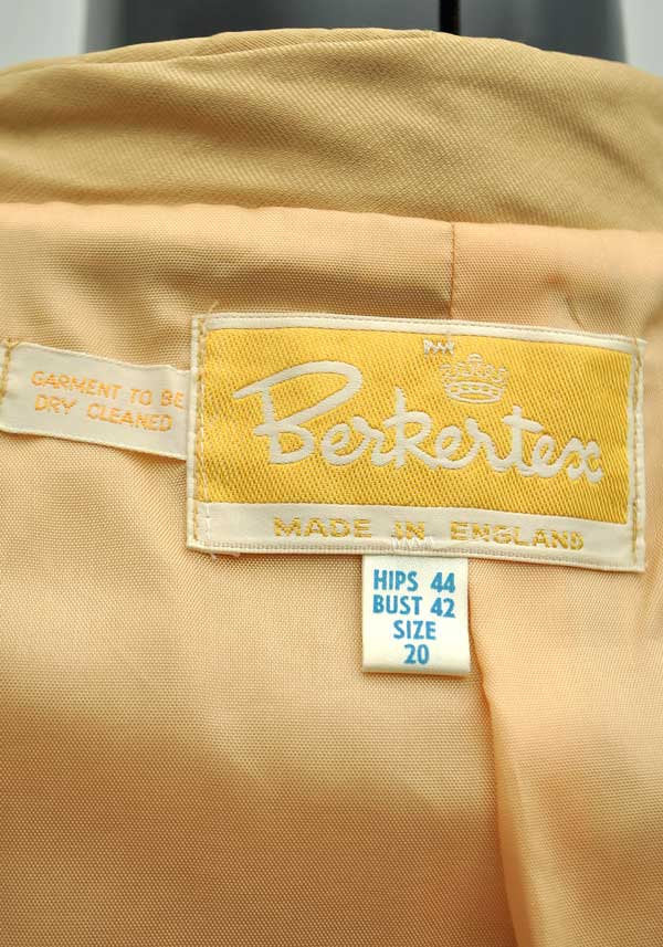 1960s Vintage Gold Mohair Shift Dress Suit • Mother of the Bride • Berketex