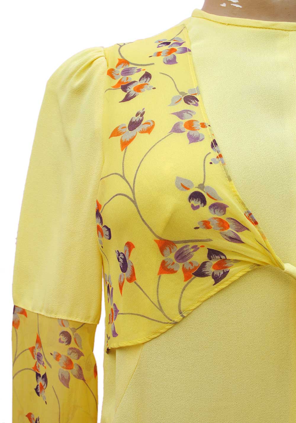 Ossie clarke radley mini dress, spring yellow