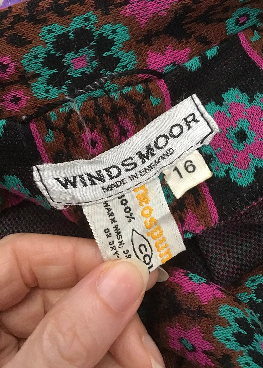 1970s Vintage Windsmoor Knit Dress