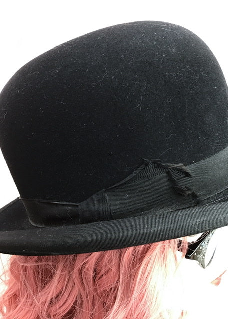 Vintage Tress & Co Black Bowler Hat