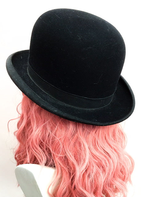 Vintage Tress & Co Black Bowler Hat