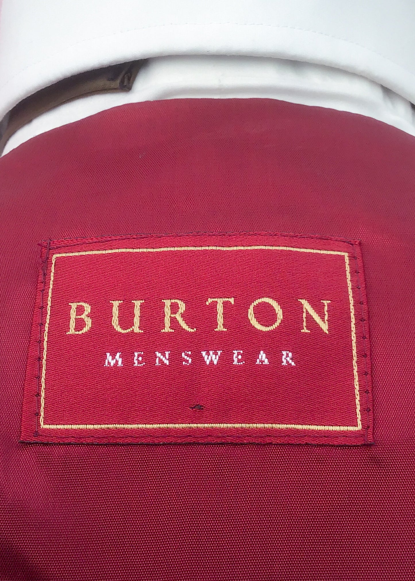 Vintage Burton Wine Colour Wool Waistcoat