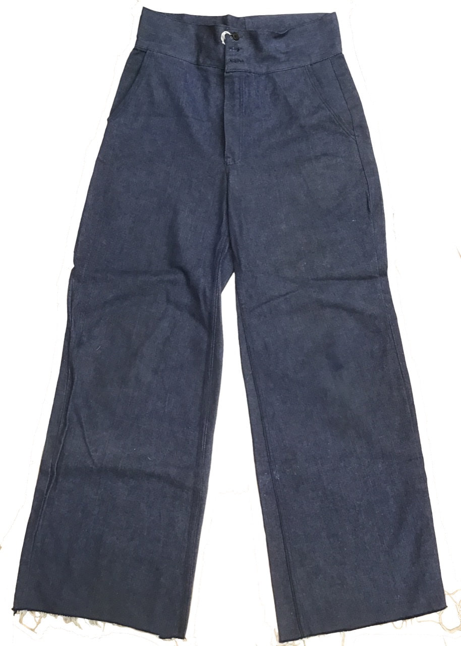 1970s Vintage Blue Denim High Waist Northern Soul Jeans • 30”W – Top ...