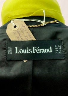 louis feraud vintage jacket from the 90s, with matching short sleeve blouse in bright colour blocks