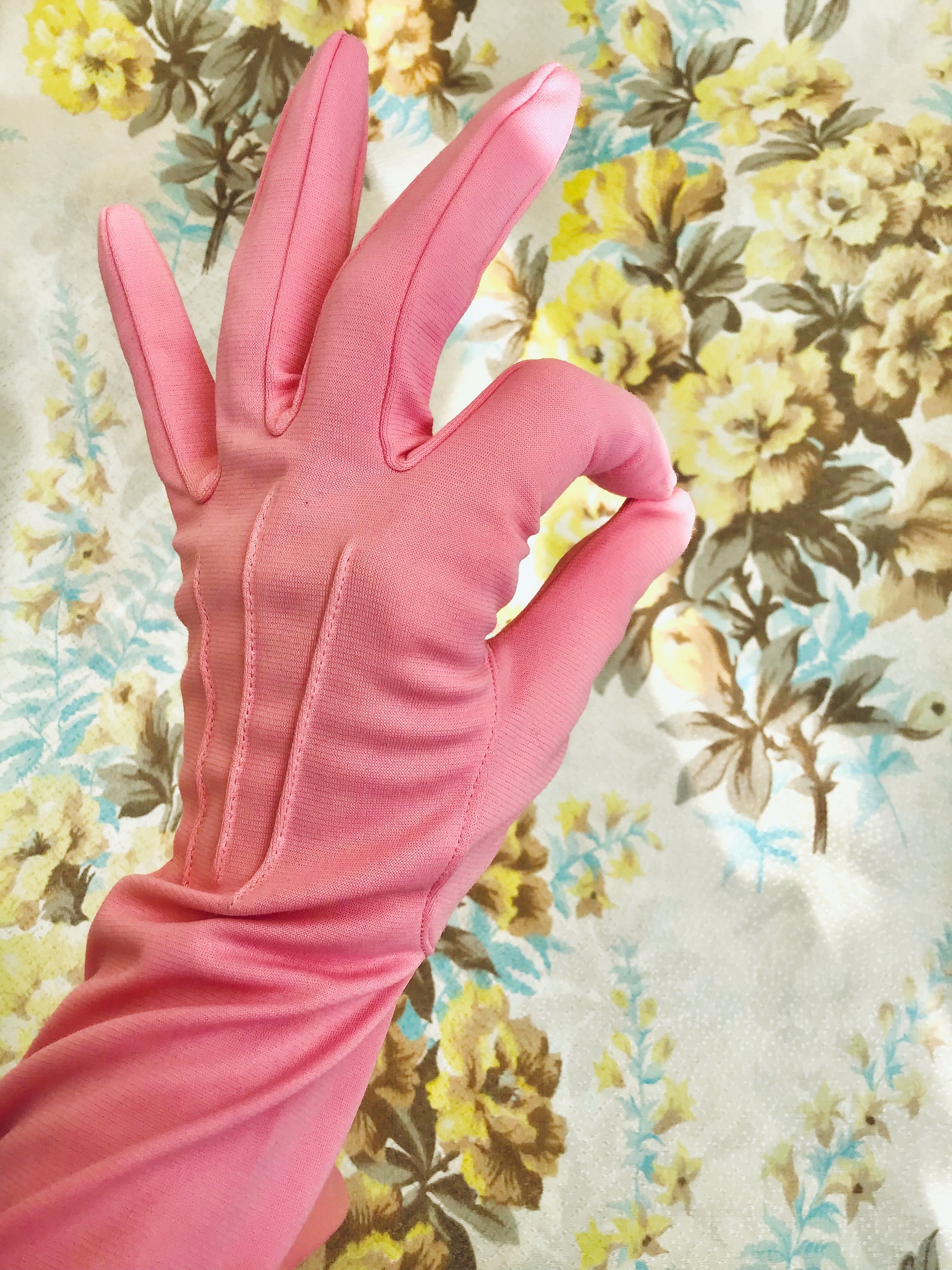 Buy Candy pink vintage cocktail party gloves