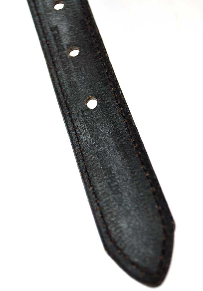 Vintage 80s Katharine Hamnett Black Leather Belt