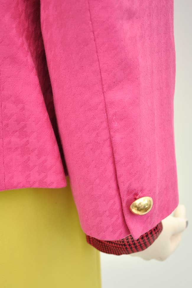 Vintage 80s Fuscia Pink Jaeger Jacket