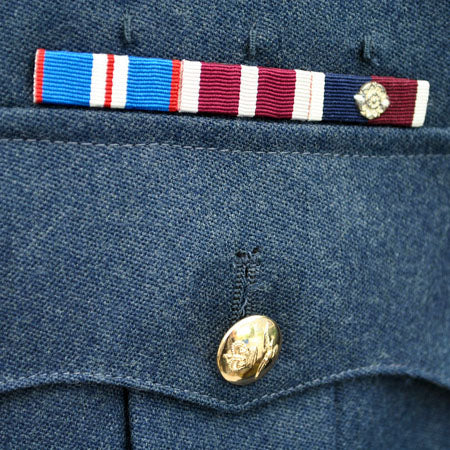 Vintage 90s RAF Officer’s No.1 Dress Uniform Tunic • WWII Medal Ribbons