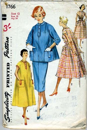 Simplicity 1766 1950s maternity pattern