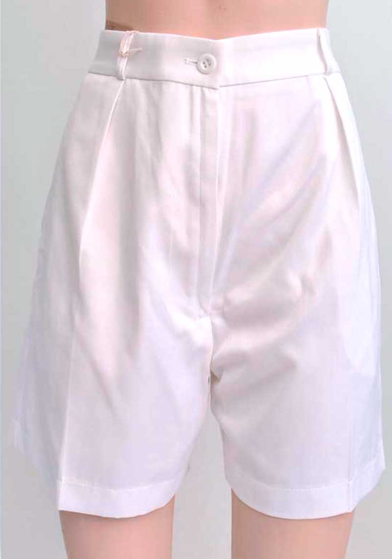 1940s style Womans Royal Navy White Shorts • White WRN