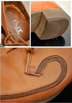 Women's Vintage 1950s Barker Lace Up Flat Leather Shoes