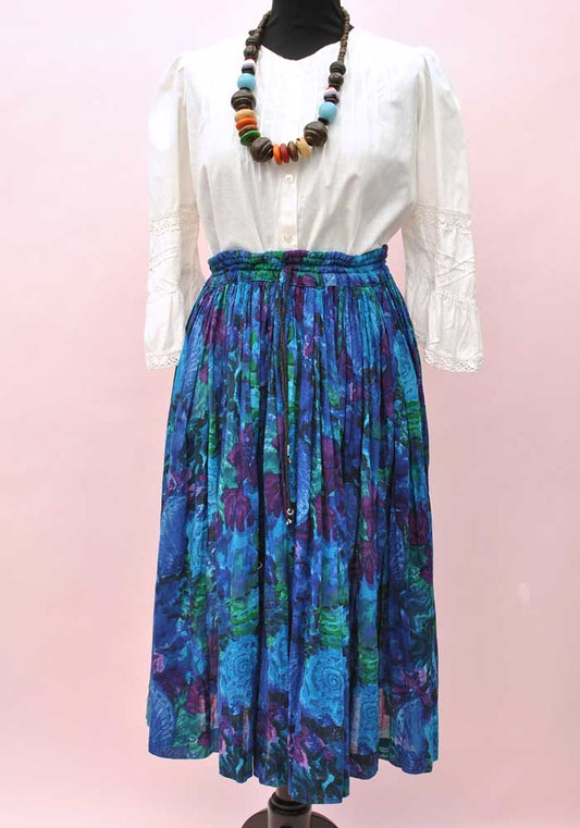 vtg adini Indian cotton hippy skirt