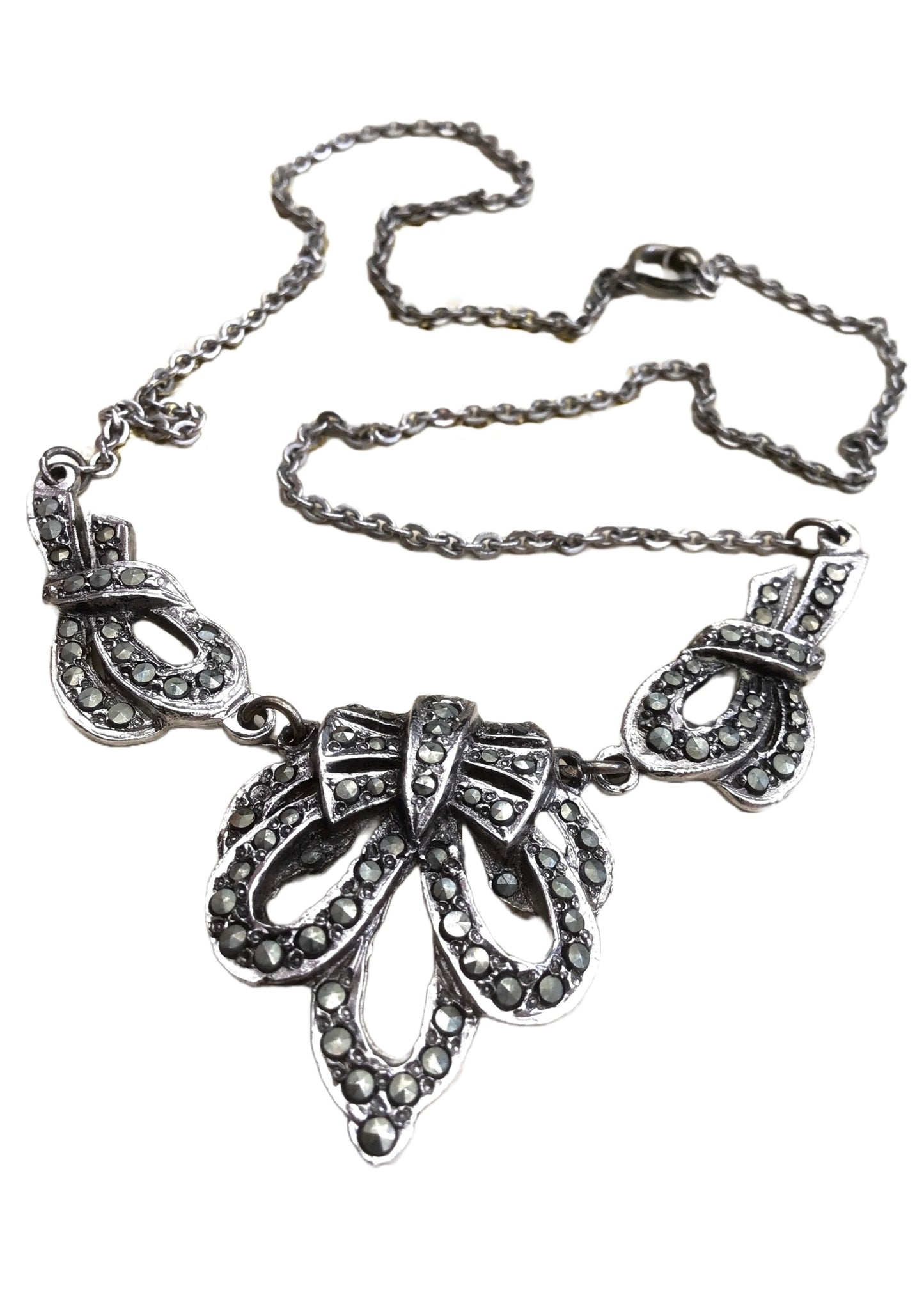 Vintage Deco Marcasite Necklace