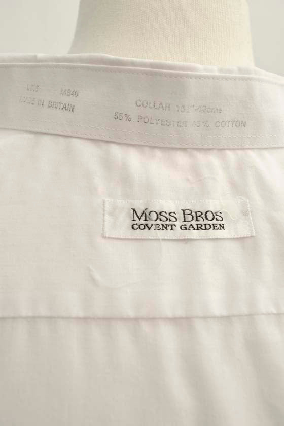 Men's 1970s Embroidered Front Dress Tuxedo Shirt 15.5