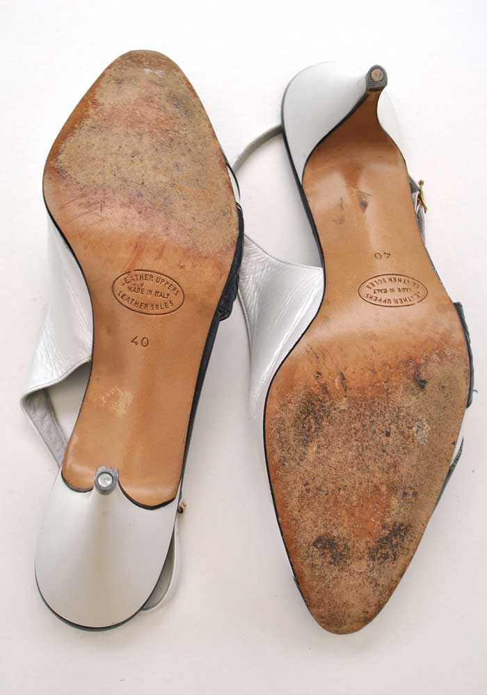 vintage 80s slingback stiletto heels, renata sandals