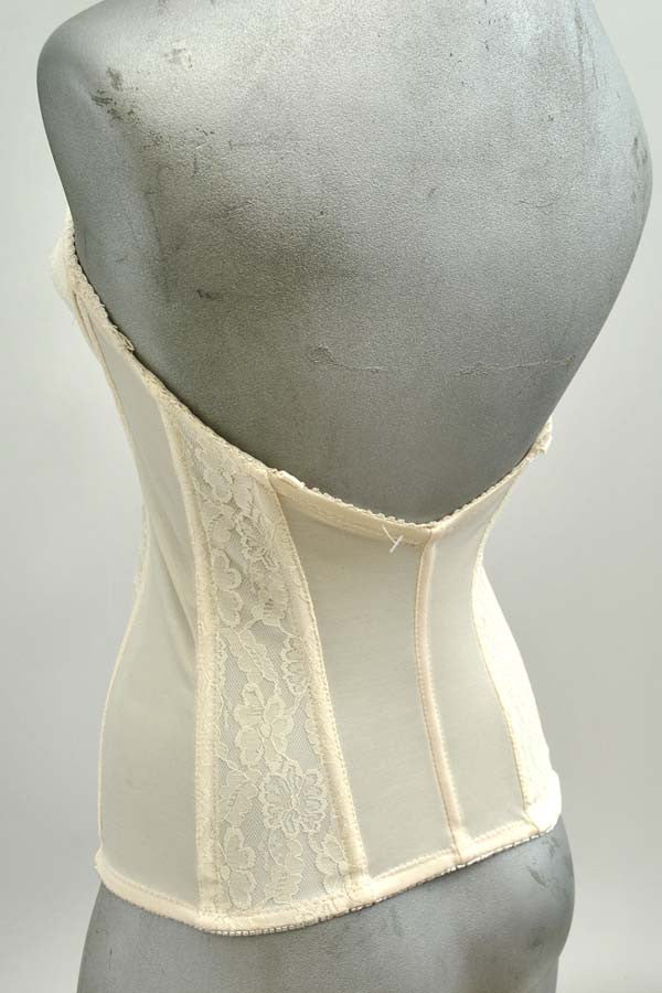 vintage 60s backless bra corsellette, merry widow