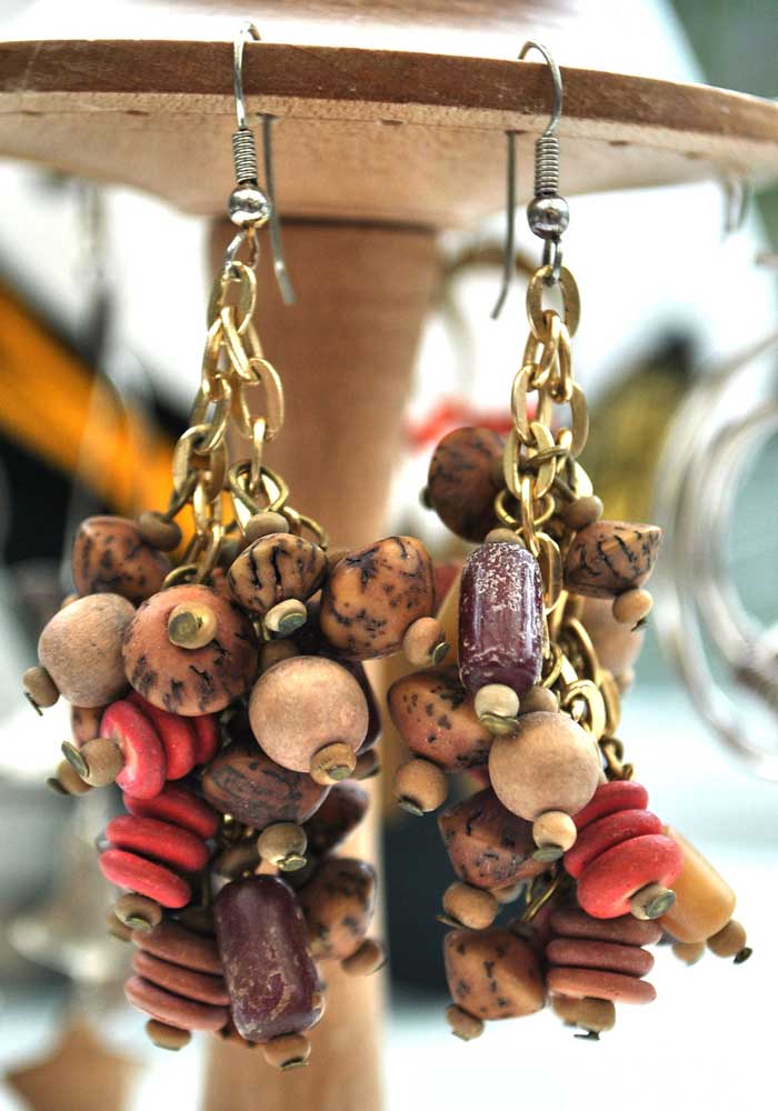 haskell hess seed bead earrings